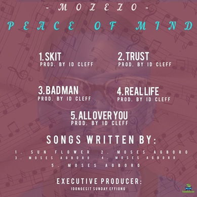 Album 'Peace Of Mind EP' by Moses Agboro (2023 Music Album)