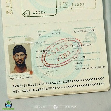 Album 'Sans Visa' by Abderraouf Derradji (2022 Music Album)