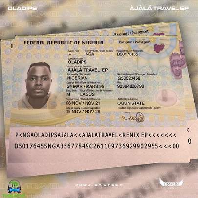 Album 'Ajala Travel EP' by Oladipupo Olabode Oladimeji (2022 Music Album)
